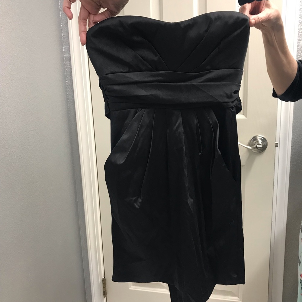 Strapless little black dress